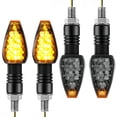 thumbnail image 3 of AUTOXBERT 4X Motorcycle Turn Signals Lights Indicators Bike LED Blinkers Amber 10MM Universal, 3 of 10