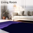 thumbnail image 2 of ODIKA 4' x 6' Machine Washable Non-Slip Area Rug, Minimalist Mountain High Traffic Rug, Purple, 515479, 2 of 7