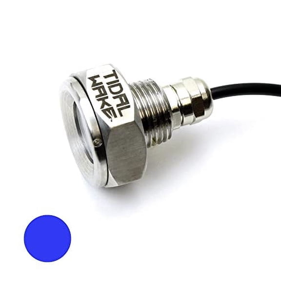 Tidal Wake Plug N' Play Underwater LED Boat Drain Plug Light, No Wiring Required No Holes to Drill, Add Ultra-Bright Underwater Lighting to Your Boat in 5 Minutes! 3 Years Warrant