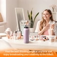 thumbnail image 5 of Hatisan 24 oz Insulated Water Bottle, Magnetic Stainless Steel Water Bottle, with Mobile Phone Holder Tripod, Hot for 12H, Cold for 24H(Purple), 5 of 8