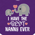 thumbnail image 4 of Inktastic Best Nanny Ever Grandchild Boys or Girls Baby Bib, 4 of 4