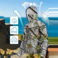 thumbnail image 4 of Qgtaibl UPF 50+ Long Sleeve Sun Shirt for Men 2X Quick Dry Fishing Hoodies with Integrated Face Mask Lightweight UV Protection Hiking Tee Tops (002 Camouflage), 4 of 9