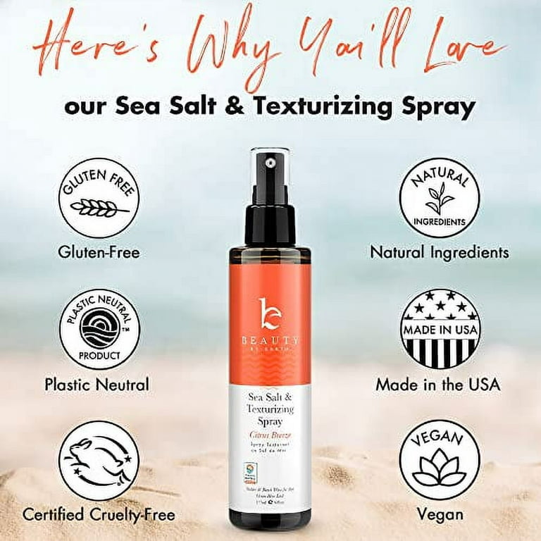 Volumizing Sea Salt Spray for Hair - Texturizing Beach Waves Spray & Hair Mist Curl Activator - Non Sticky Styling Beach Hair Spray for Men and Women