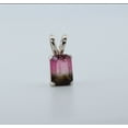 thumbnail image 5 of Natural Pink & Green Bi-colored Tourmaline Sterling Silver Necklace NT167, 5 of 8