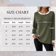thumbnail image 2 of Long Sleeve Shirts for Women Fall Tops Lightweight Clothing Trendy Winter Clothes Tunic Crew Neck,XL,Green, 2 of 8