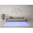thumbnail image 3 of Ahgly Company Machine Washable Indoor Rectangle Solid Blue Modern Area Rugs, 5' x 7', 3 of 4