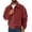 Red, variant on LYSMORA Men's Corduroy Bomber Jacket Zip Up Lapel Collar Outerwear Elastic Cuff Hem Casual Coat