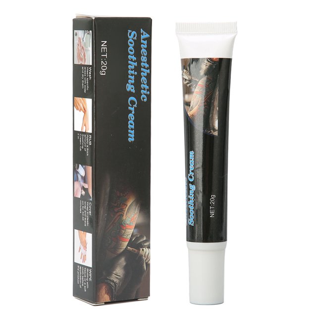 Crema anestésica para tatuajes, crema anestésica con microagujas para cejas, labios y ojos, para depilación perforante, 20g