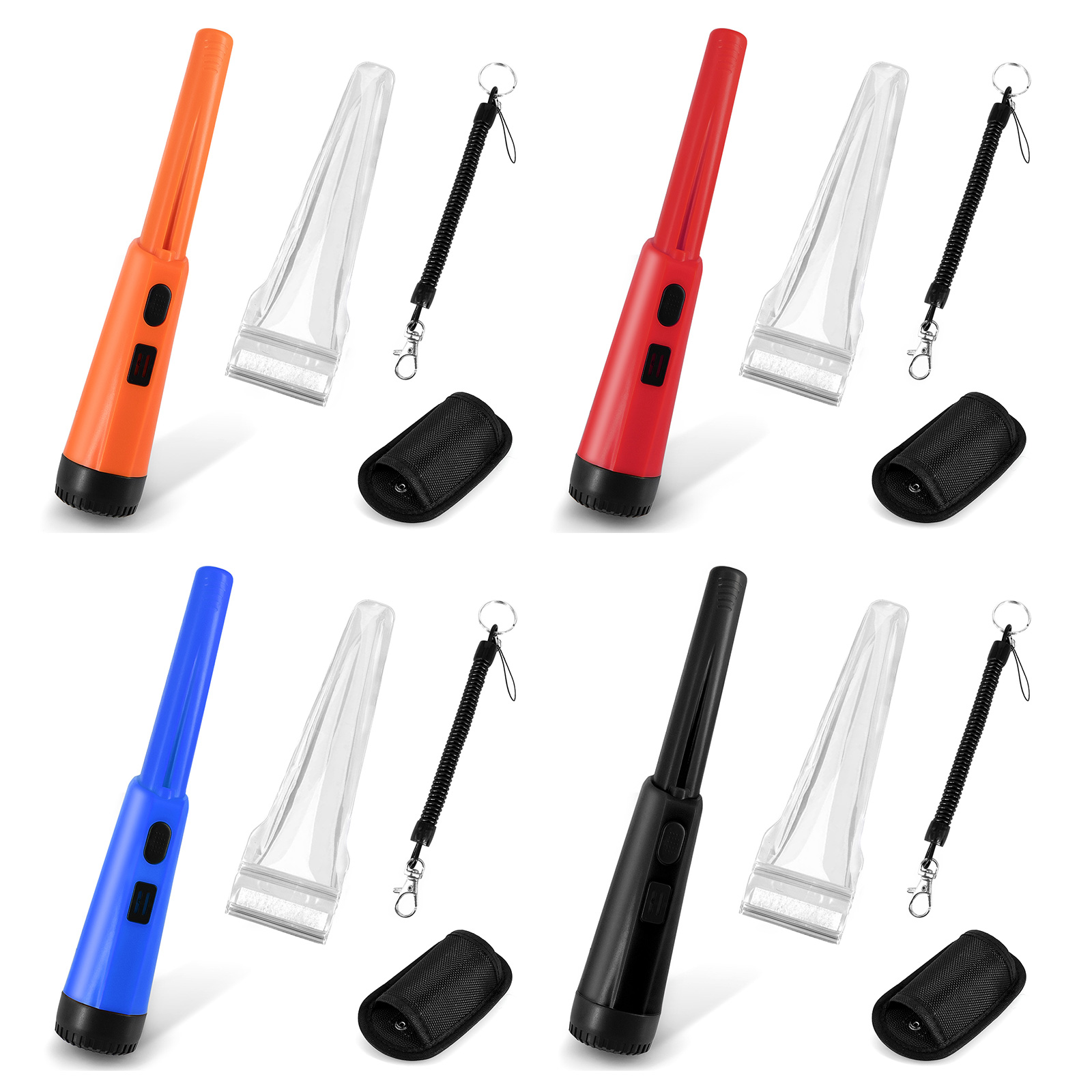 Metal Detector Pinpointer Waterproof Handheld Search Pinpointing Finder Treasure Hunting Tool Support Buzzer Vibration