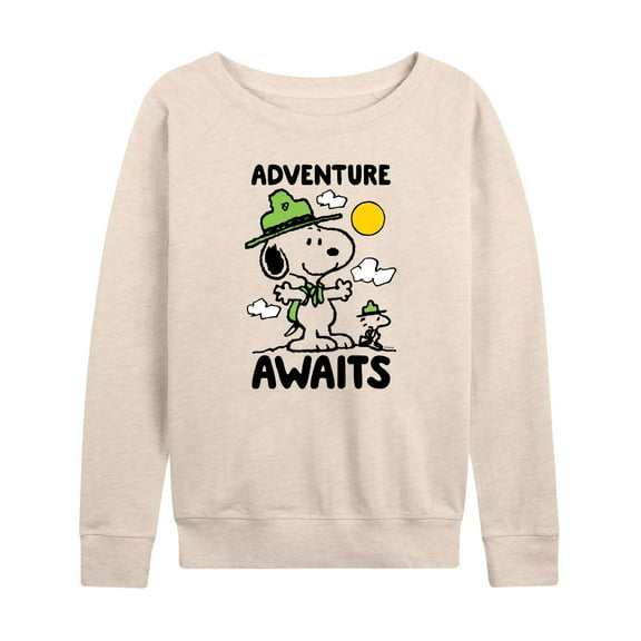 Peanuts - Adventure Awaits - Women's Lightweight French Terry Long Sleeve Shirt