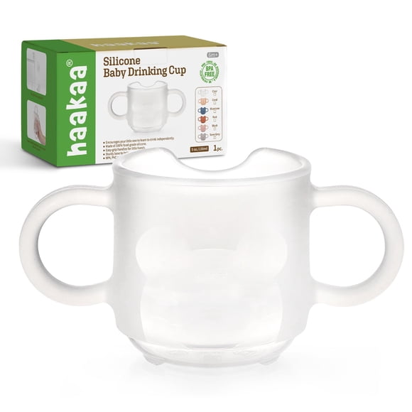 Vaso para Beber Haakaa de Silicona para Niños Pequeños Libre de BPA 150 ml