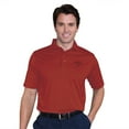 thumbnail image 1 of Monterey Club Men's Vertical Jacquard Texture Solid Golf Polo Shirt #1043, 1 of 2