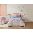 thumbnail image 6 of Style2 Mix & Match 5-Piece Reversible Bed in a Bag Comforter Set with Sheets, Pink Floral, Twin, 6 of 9