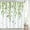 Leaves Birds, variant on Green Leaves Birds Shower Curtain Spring Hanging Vine Decorative Bath Curtain 72 x 72 Inch Polyester Fabric Waterproof Bathroom Curtain with 12 Hooks