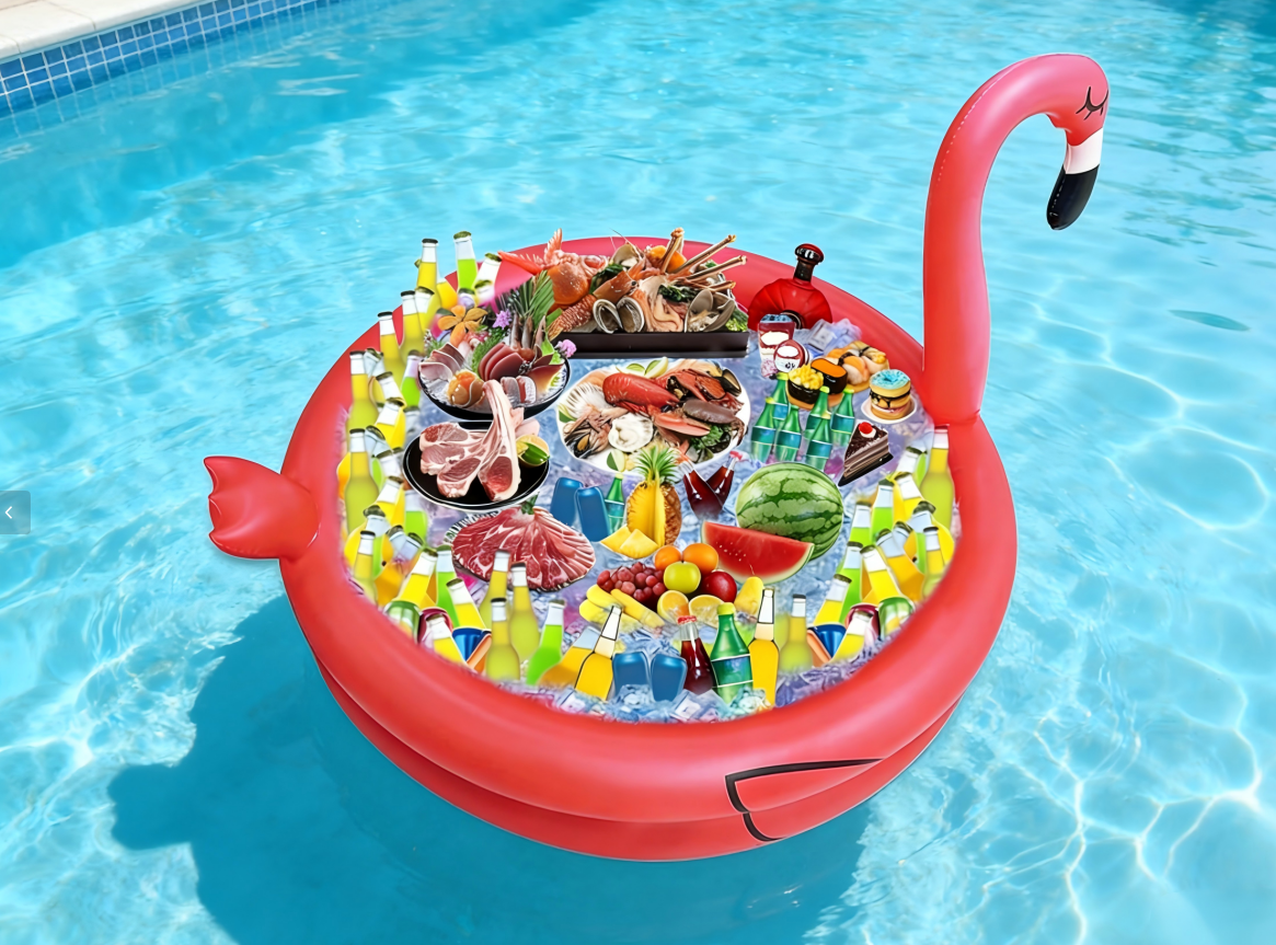 DEA  72" Inflatable Palm Tree Cooler, 200+ Drinks Super Large Capacity, Pool Party Decoration, Luau Party Decor, Beach Hawaiian Birthday Party Supplies Tropical Themed Summer Outdoor Drink Cooler