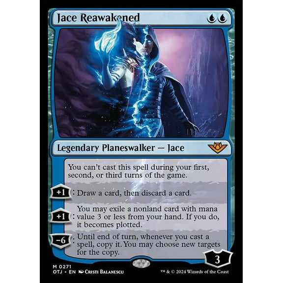 MtG Outlaws of Thunder Junction Mythic Rare Jace Reawakened (FOIL) #271
