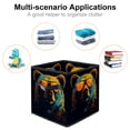thumbnail image 2 of Xiong Fugu Foldable Clothes Storage Toy Box Storage Bin with Handle, 10.8"x10.5"x10.6", Large Capacity, 2 of 6