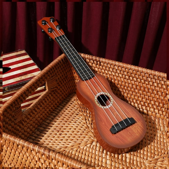 ELAYARD Small Light Brown Ukulele for Beginners and Kids, Portable 4-String Musical Instrument Development
