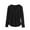 Black, variant on fatyb Women's Long Sleeve Tops Casual V Neck Cotton Shirts Solid Color Comfortable Blouses for Women