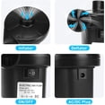 thumbnail image 4 of fafa-Electric Air Pump for Inflatables Air Mattress Pump with 3 Nozzles Portable Quick-Fill Air Pump 110V AC/12V DC Inflator/Deflator for Air Beds Swimming Ring Inflatable Pool Toys, 4 of 4