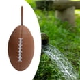thumbnail image 3 of Botella de agua plegable en forma de rugby, exprimible, portátil, reutilizable, a prueba de golpes, fútbol, deportes, silicona, plegable para viajar Marrón claro Sunnimix Botella plegable, 3 of 8