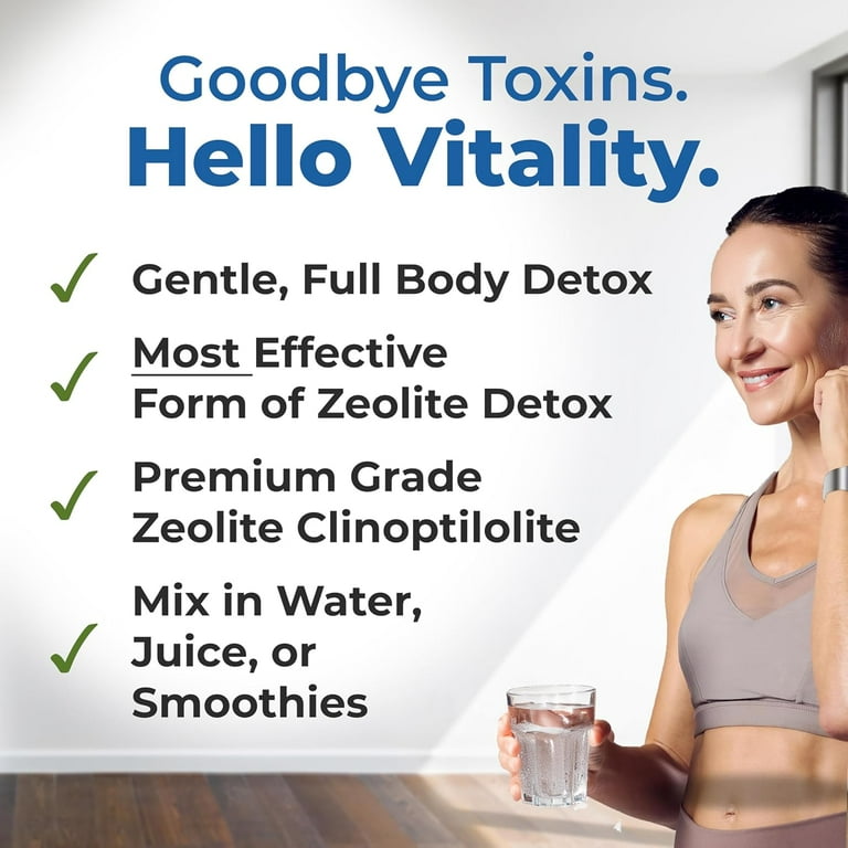 Healthy by Nature Zeolite Cleanse Body Detox Powder 7.05 oz for