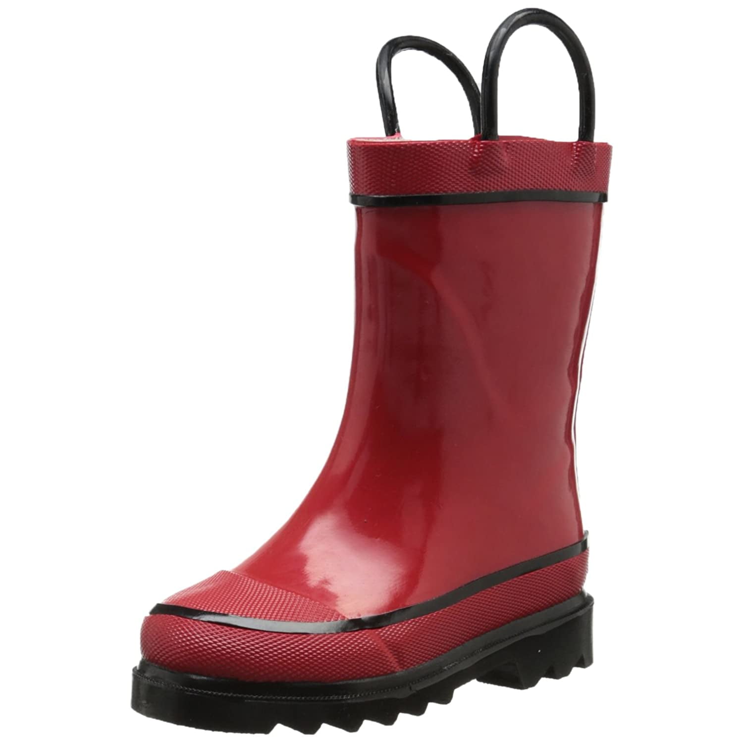 Western Chief Kids Waterproof Rubber Classic Rain Boot with Pull Handles