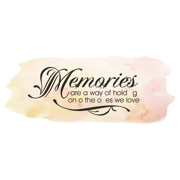 Quotes & Sayings Wall Decals for Children Bedroom - Inspirational Memorial Quote Memory DIY & Creativity Boy Girl Bedroom Wall Sticker - Size: 10 In x 4 In