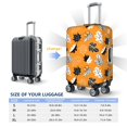 thumbnail image 4 of Fuzoiu Bold Black and White Leaves Orange Print Suitcase Cover,Washable Luggage Covers for Suitcase,Elastic Luggage Protector Cover,Scratch Resistant Travel Suitcase Covers-Large, 4 of 7