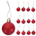 thumbnail image 1 of FESTFENDS 36Ud Bolas Ornamentales Rojas Para Árbol De Material Resistente PVC Brillo, 1 of 6