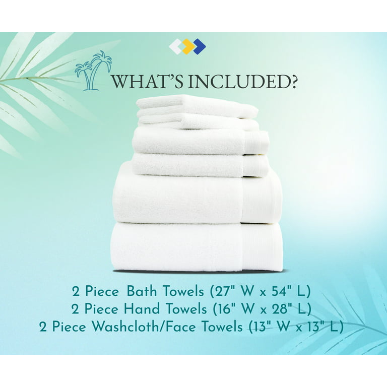  LANE LINEN Luxury Bath Towels Set - 100% Cotton Bathroom Towels,  Quick Dry Shower Towels, Extra Aborbent Bath Towel, Super Soft, 6 Bath  Towels, 6 Hand Towels, 6 Wash Cloths 