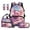 Cartoon Reading Axolotl, variant on Jeiento 4 Piece Backpack And Lunch Box Set for Boys Girls Kids, Lightweight Cute Dragon Backpack, Lunch Bag, Pencil Case, Bookmarks, for Elementary School Supplies