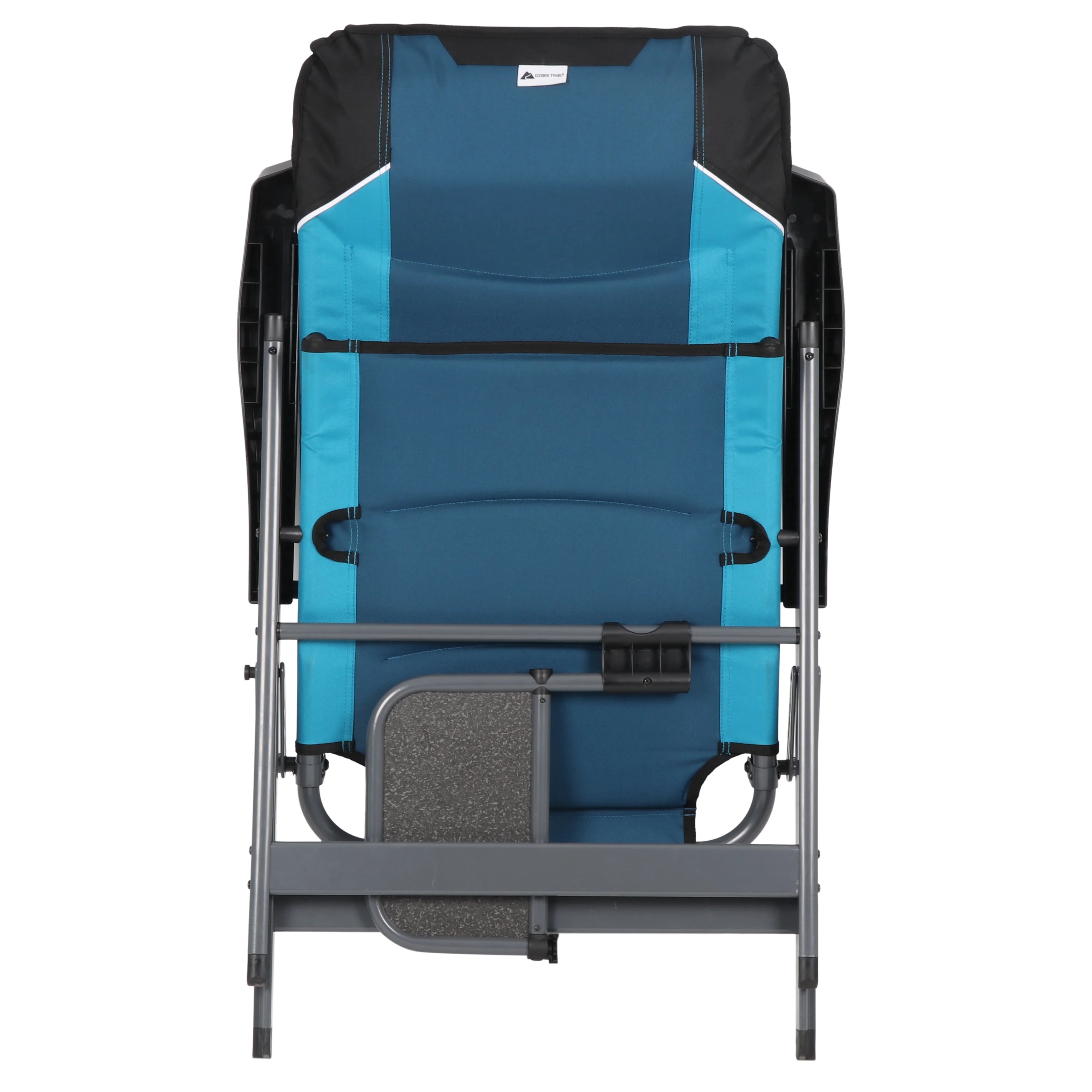 Ozark Trail 5-Position Reclining Camping Chair with Side Table, Blue