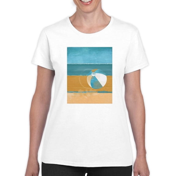 Image Conscious Beach Ball T-Shirt Womens -Porter Hastings Designs, Female Regular Fit