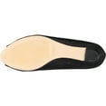 thumbnail image 4 of Blossom Womens Edith-10 Sparkle Peep Toe Low Wedge Heel Office Career Dress Pumps, 4 of 4