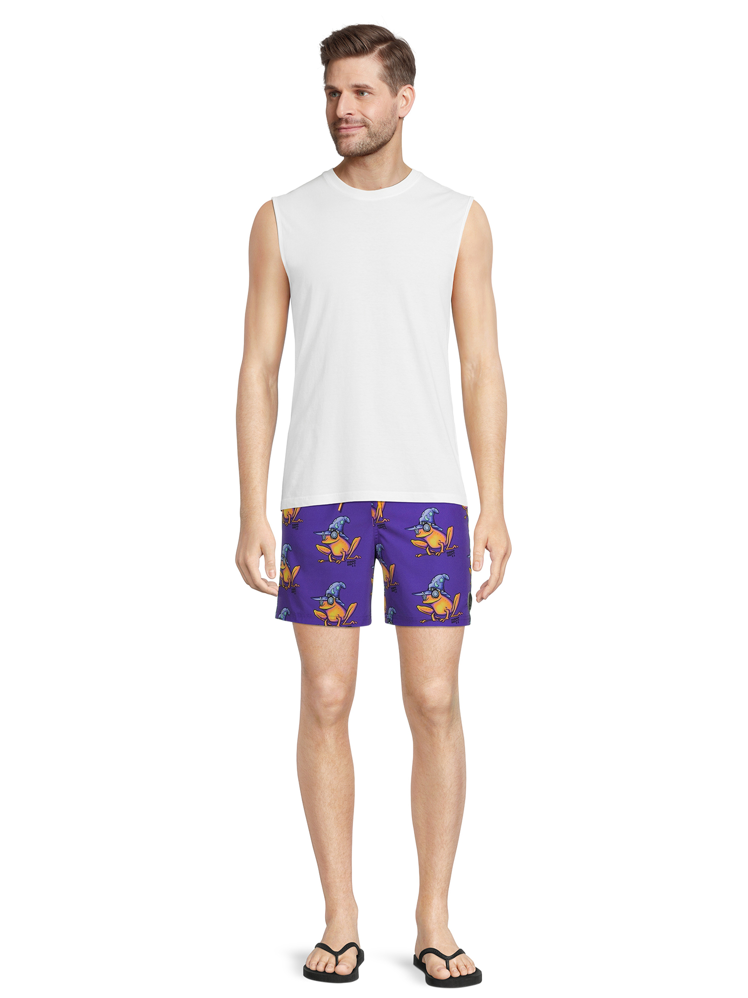 NEFF Men's Frog Magic Graphic Swim Shorts, S-XL