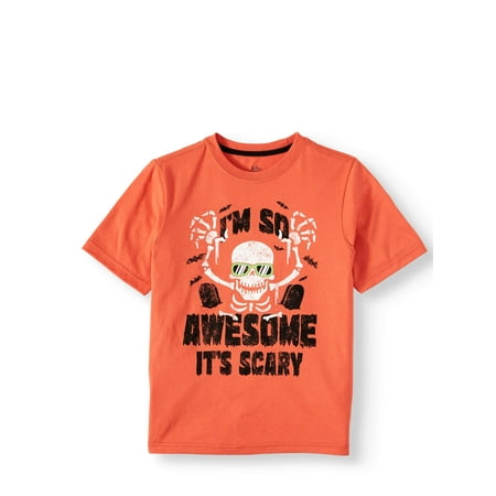 Wonder Nation Short-Sleeve Halloween Graphic Tee (Little Boys & Big Boys)