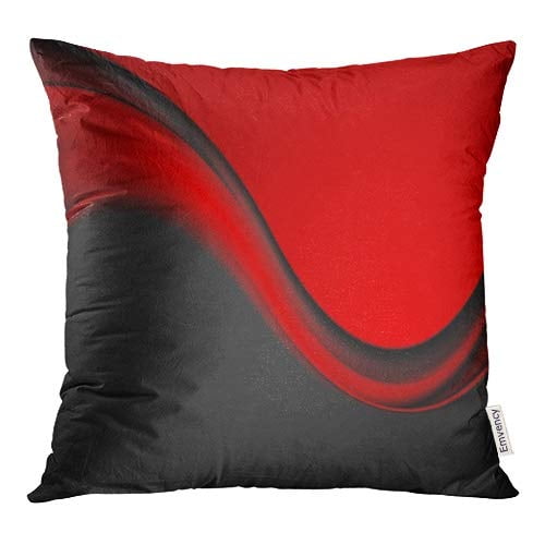 ECCOT Colorful Bright Red and Black Contrast Smooth Waves Corporate