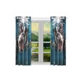 thumbnail image 2 of CADecor Cute Pug Dog In The Water Window Curtain Window Treatments Kitchen Curtains 26x39 inches, 2 Pieces, 2 of 3