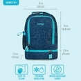 thumbnail image 6 of Bentgo® Kids 2-in-1 Backpack & Insulated Lunch Bag - Confetti Designed 16” Backpack for School & Travel - , Durable, Water Resistant, Padded, & Large Compartments (Confetti Edition - Abyss Blue), 6 of 7