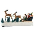 thumbnail image 3 of Animated Christmas Village Accessory - Santa in Sleigh with Reindeer, 3 of 3
