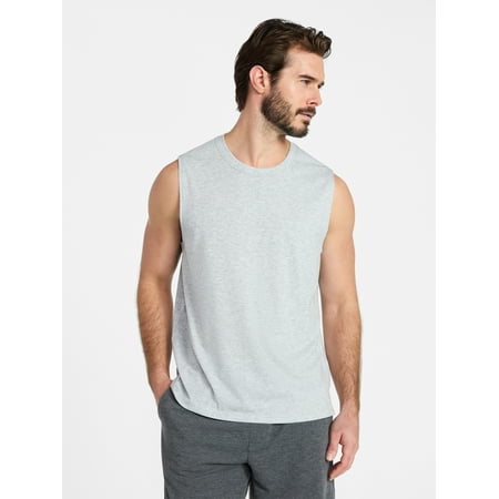 Athletic Works Men's and Men's Big & Tall Tri-Blend Muscle Tee, Sizes XS-4XLT
