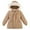 Khaki, variant on SGFCWSX Kids Furry Hooded Mid-Length Puffer Coat Girls Winter Warm Jacket with Pockets Pink Size 6 Years