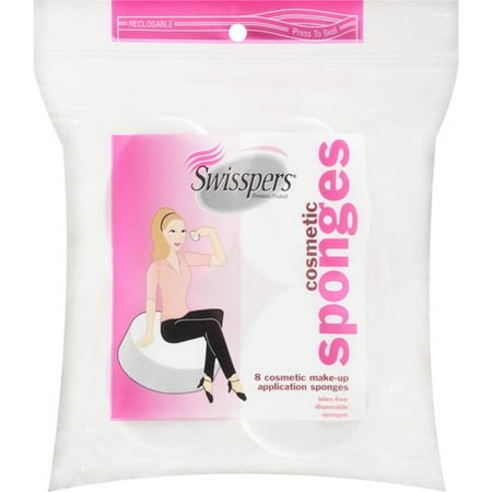 Swisspers Teardrop Cosmetic Sponges, 8 Count