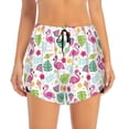 thumbnail image 2 of Fotbe Cute Flamingo Womens High Waist Running Shorts Athletic Workout Quick Dry Shorts for Women with Pockets Gym Yoga Summer Shorts-Large, 2 of 9