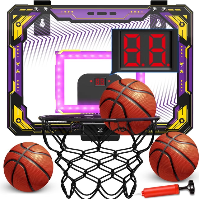 Mini canasta de baloncesto GMAOPHY con marcador electrónico