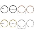 thumbnail image 2 of Aro para piercing de nariz CHAO joyería de acero inoxidable 8 piezas 4 colores, 2 of 5