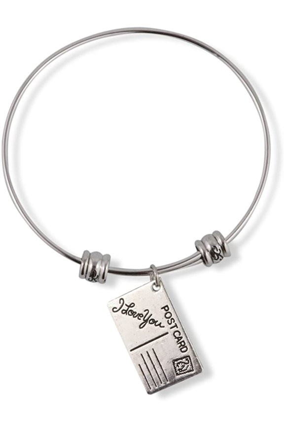 Post Card with I Love You Printed Fancy Bangle