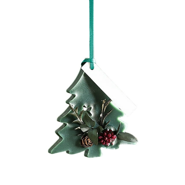 Christmas Tree Decorations Handmade Tree Scented Wax Tablets Air Freshener 3 Scents Accent Christmas Tree Lights