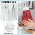 thumbnail image 6 of ZIATUBLE Christmas Trees Hanging Hand Towels Snowflakes Towels for Kitchen Drying Quick Dry Hanging Hand Towels for Bathroom Machine Washable Kitchen Hand Towels and Washcloths, 6 of 7